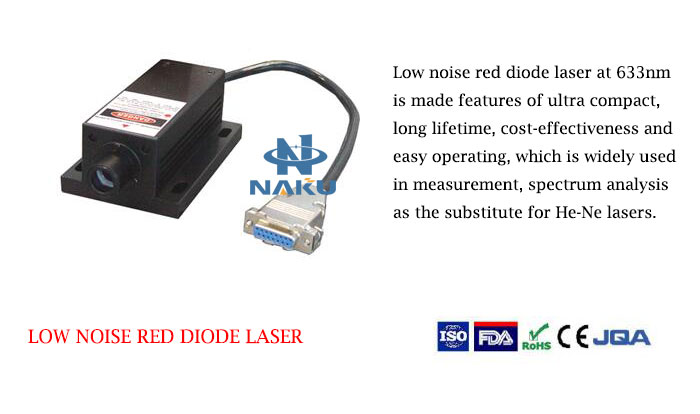 633nm Low Noise Red Laser 1~80mW
